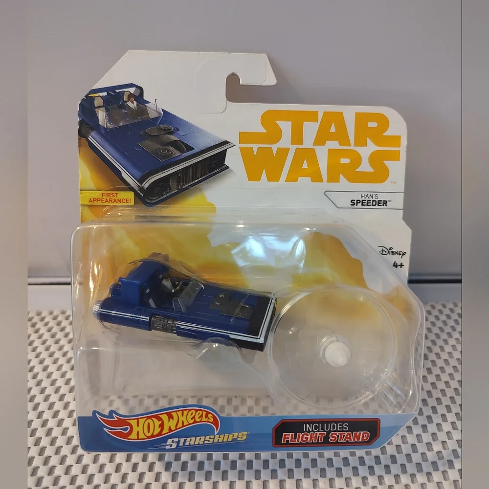 Hot Wheels Starships Han's Speeder Star Wars Die-Cast NWT Disney